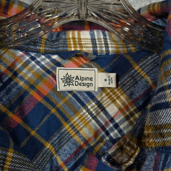 New Alpine Design Women's Medium button up Flannel 00152 - Picture 3 of 6